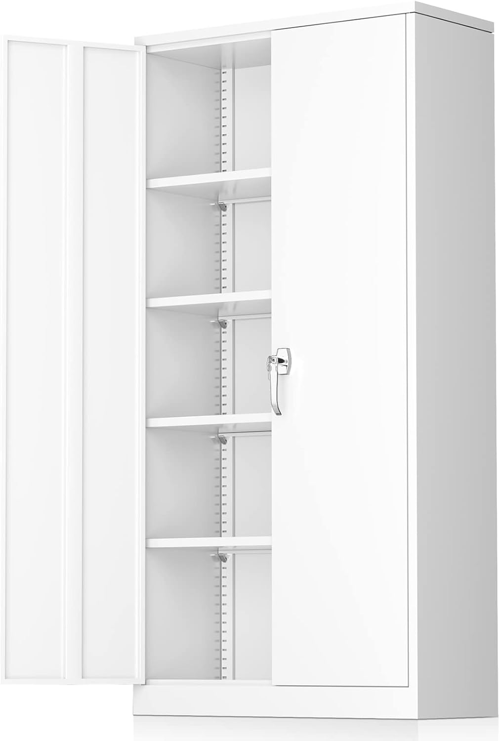 Greenvelly Metal Garage Storage Cabinet with Adjustable Shelves