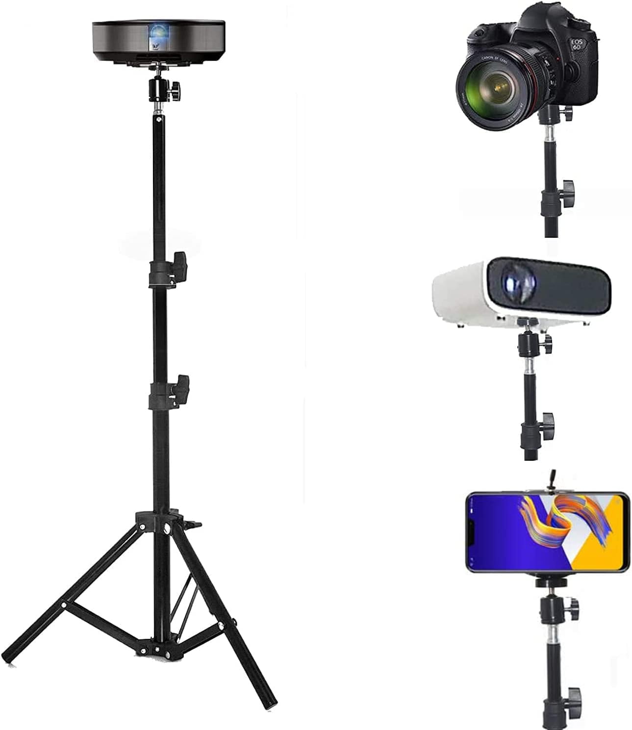 Portable Projector Stand - Adjustable Height, Ideal for Outdoor Use