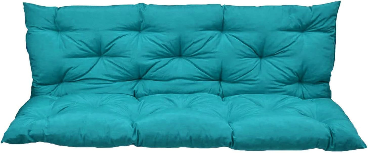 Outdoor Swing Cushion with Backrest for 2/3 Seater Replacement