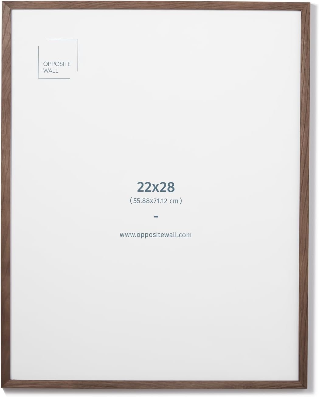 Opposite Wall 22x28 in Dark Solid Oak Wood Picture Frame