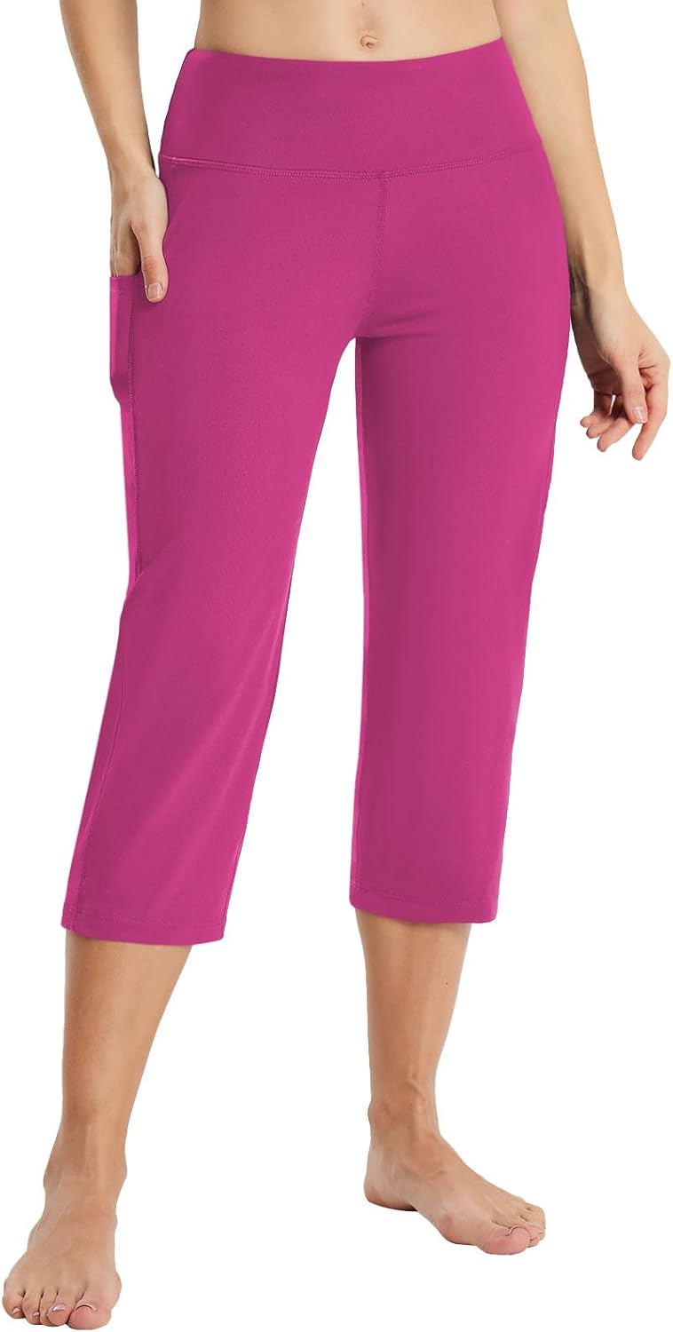 Baleaf Womens Yoga Capri Pants for Comfort and Style