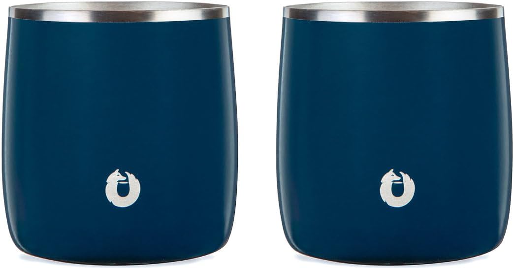 Premium Vacuum Insulated Stainless Steel Whiskey Rocks Glass Set