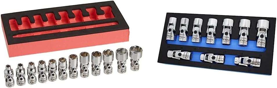 Astro Pneumatic Tool Flex Socket Set - 12-Piece & 10-Piece
