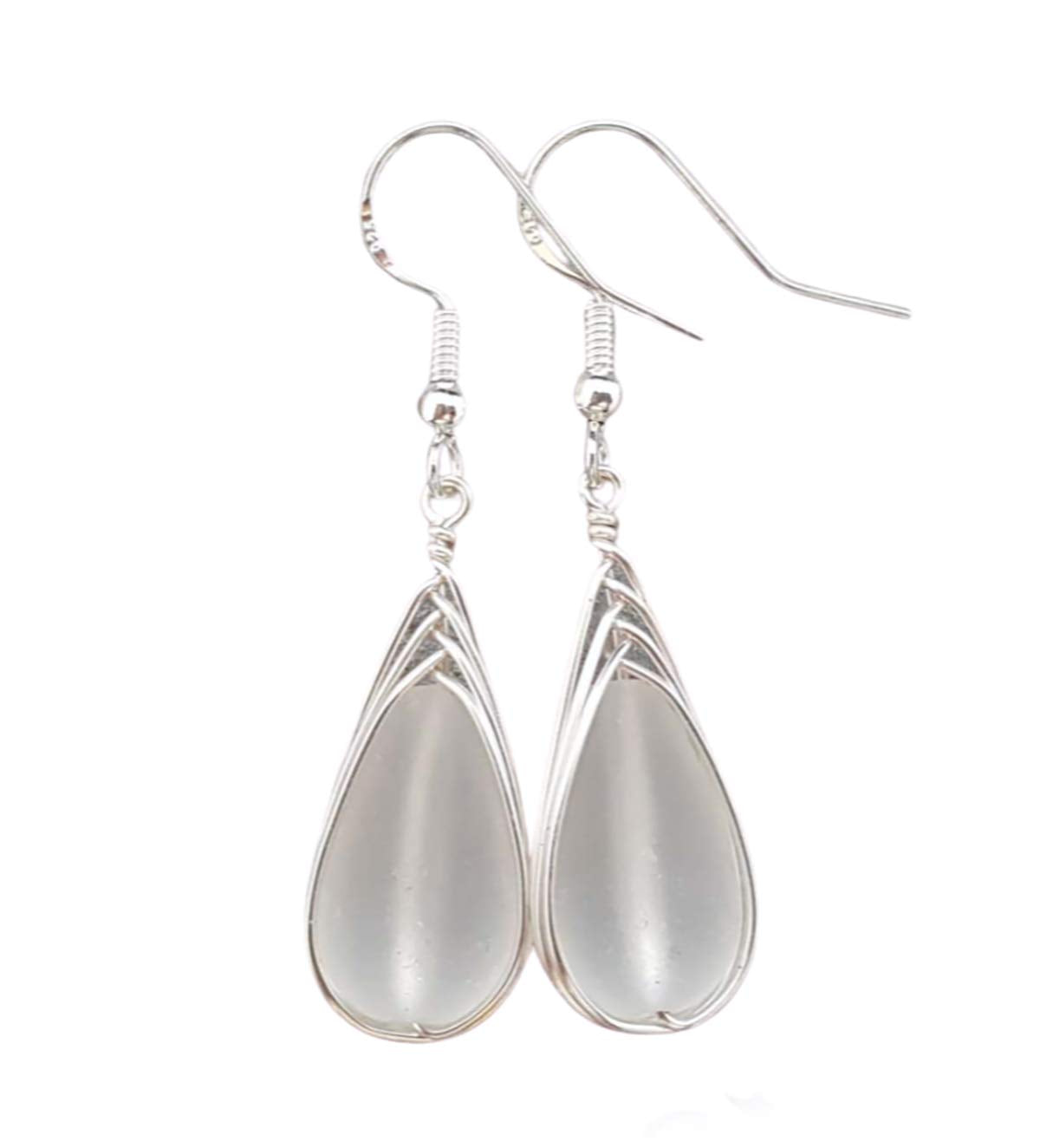Handmade Sea Glass Earrings - Unique Hawaiian Jewelry Gift