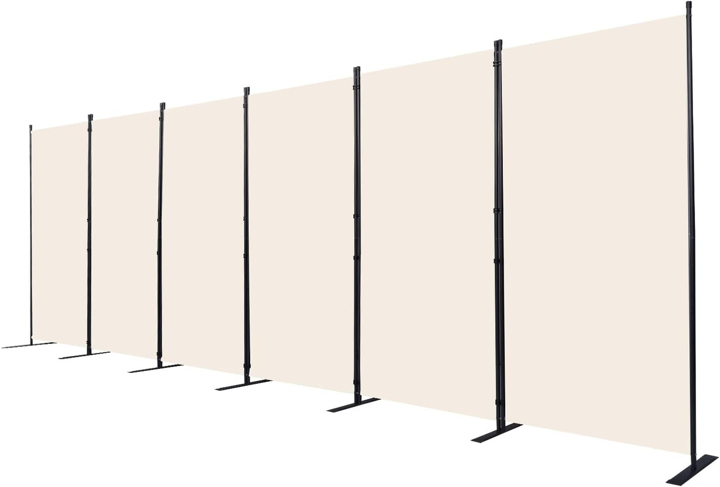 Room Divider 6 Panel Folding Privacy Screens for Versatile Use