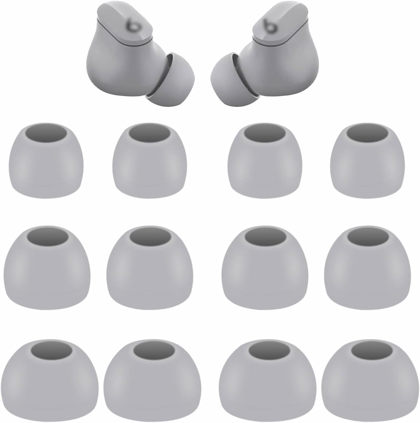 6 Pairs Beats Studio Buds Ear Tips Set - Flexible Silicone Gel