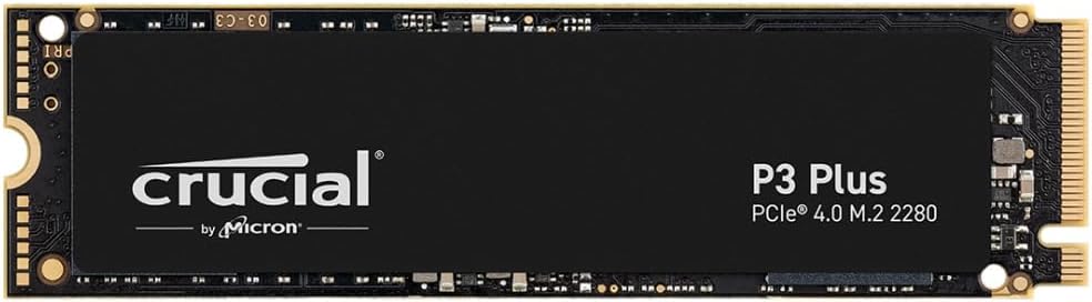 Crucial P3 Plus 1TB SSD - Lightning Fast 5000MB/s Speeds!