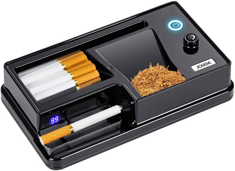 JOUGE Electric Cigarette Roller with Automatic Counter - Portable & Precise!