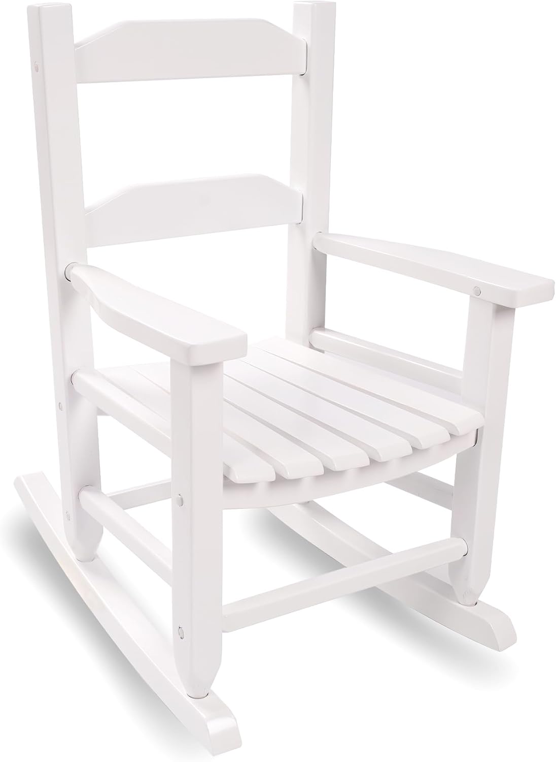 Toddler Rocking Chair for Kids - Comfy Wooden Recliner Rocker