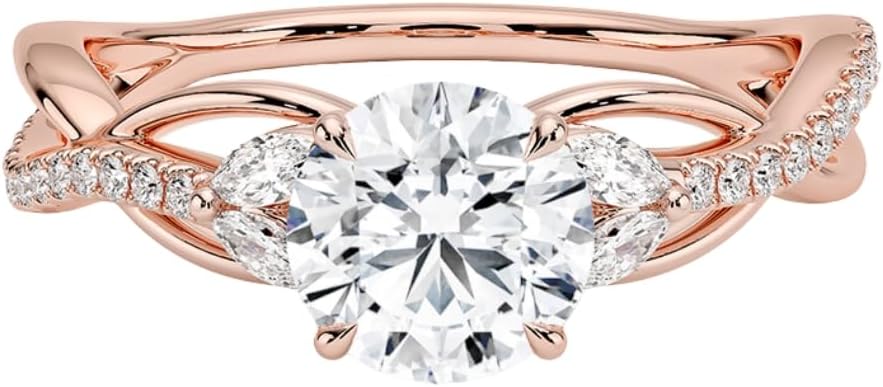 1-3 CT Moissanite Engagement Ring - Handcrafted Elegance