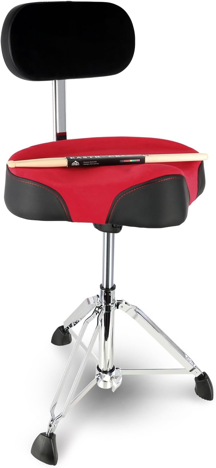 EASTROCK Drum Throne with Backrest for Ultimate Comfort