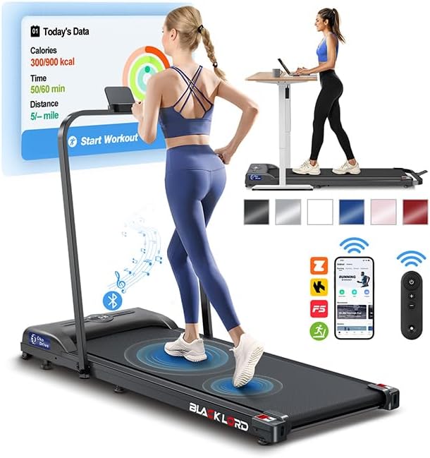 4 in 1 Walking Pad with Handle Bar for Home Fitness
