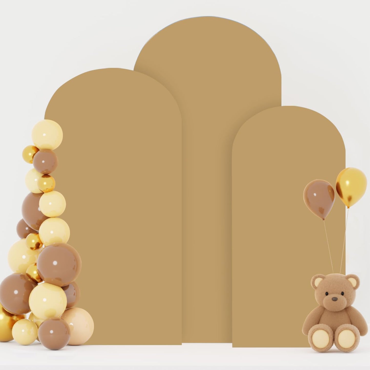FOTSHARER Wedding Arch Cover Set of 3 for Elegant Decor