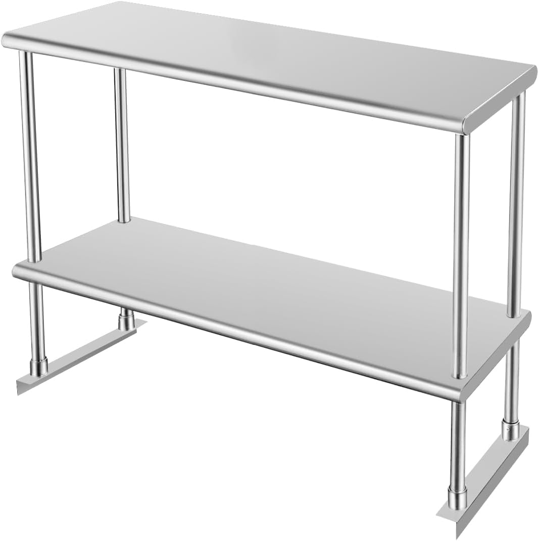 HARDURA Stainless Steel Overshelf for Kitchen Prep Work Table