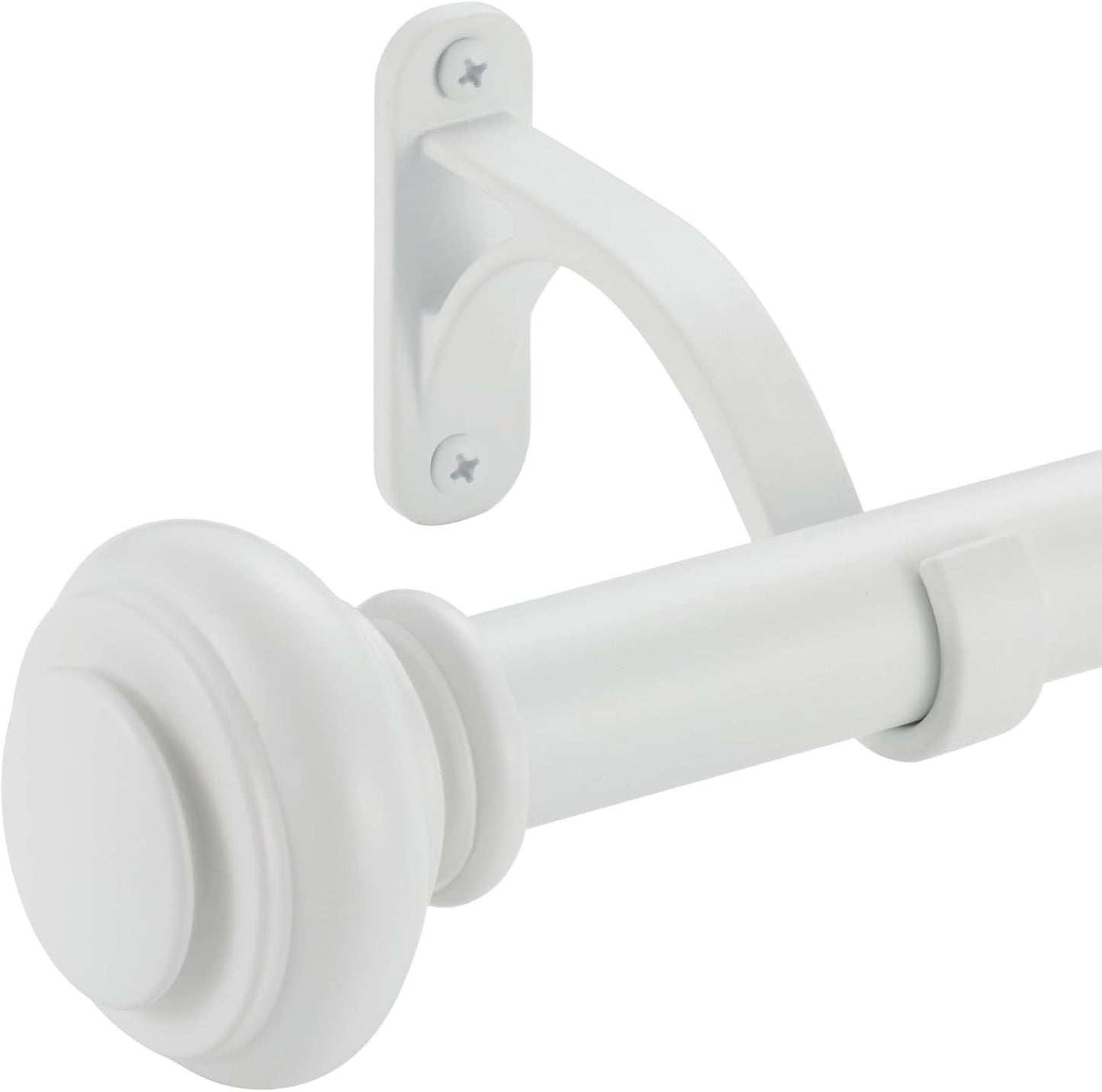 72-144 Inches Adjustable Curtain Rods for Heavy Duty Curtains