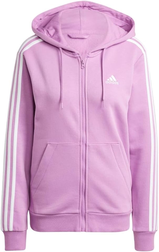 Adidas Essential 3-Stripes Fleece Hoodie - Cozy Comfort!