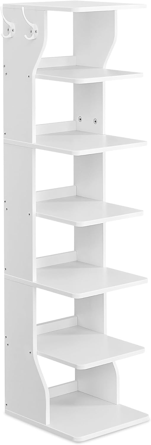 VASAGLE 7-Tier Vertical Shoe Rack for Small Spaces and Storage