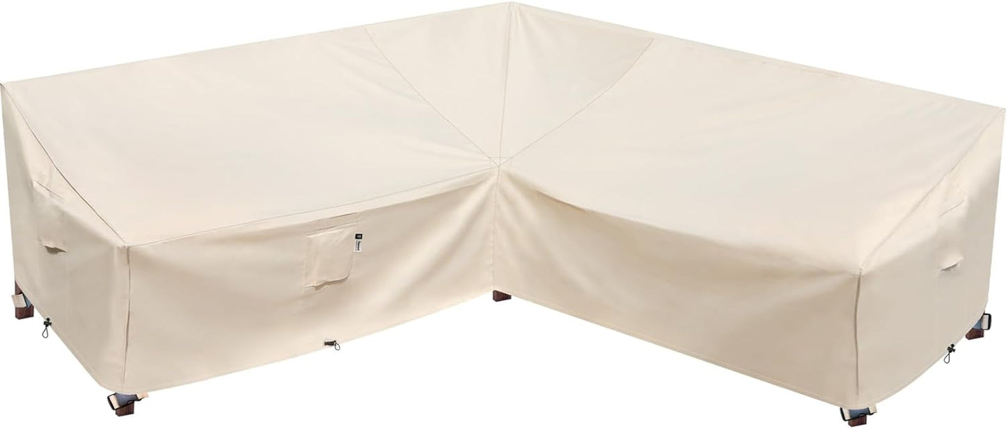 Outdoor Sectional Cover for V-Shaped Patio Furniture Protection