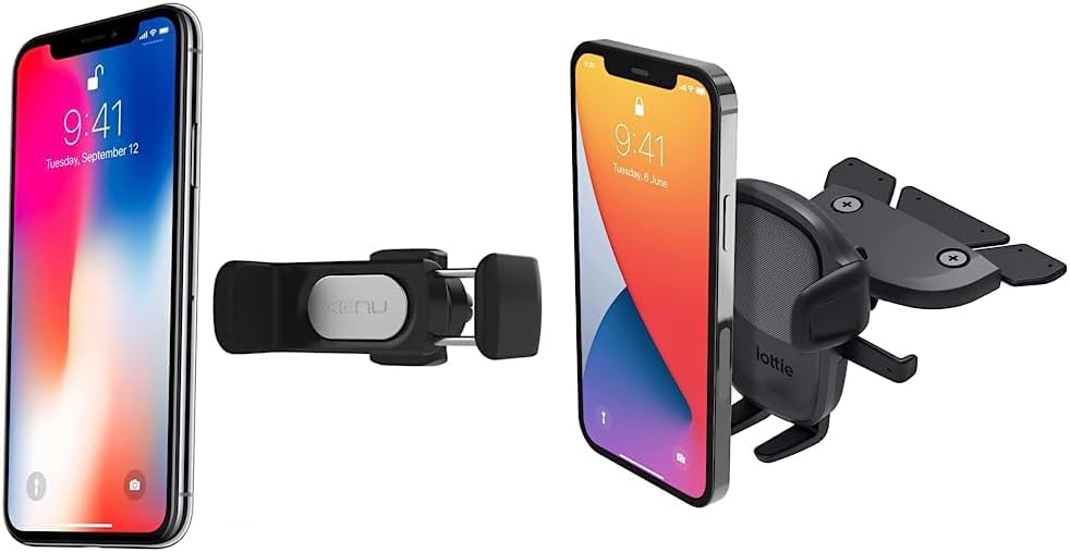 Kenu Airframe Pro Car Phone Mount and iOttie Easy One Touch 5