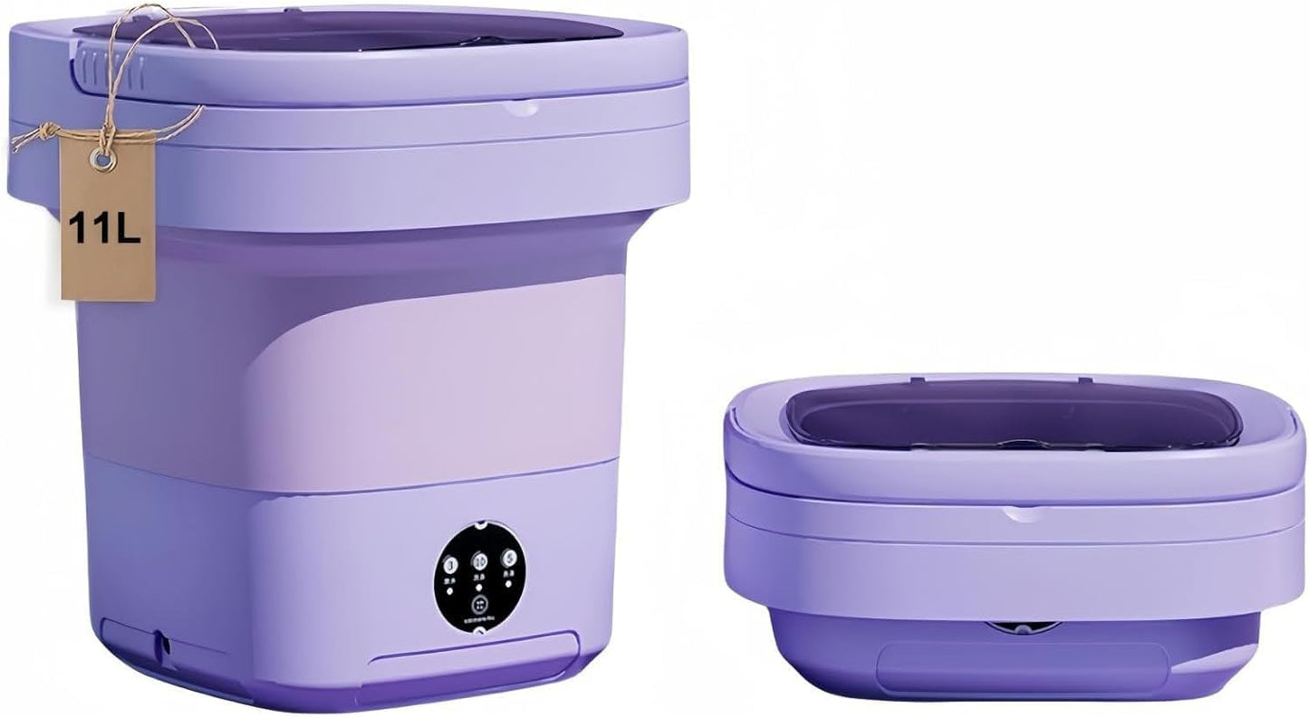 Mini Washer, 11L Large Capacity, Deep Cleaning - Purple