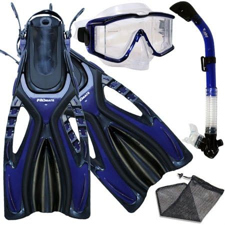Promate Snorkeling Set: Clear View, Dry Snorkel