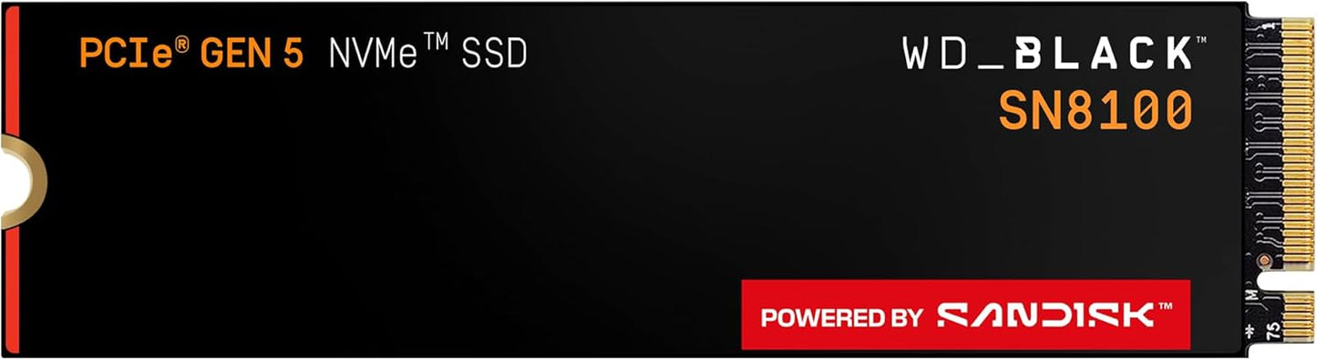 WD_Black SN8100 2TB NVMe SSD for Gaming and AI Applications