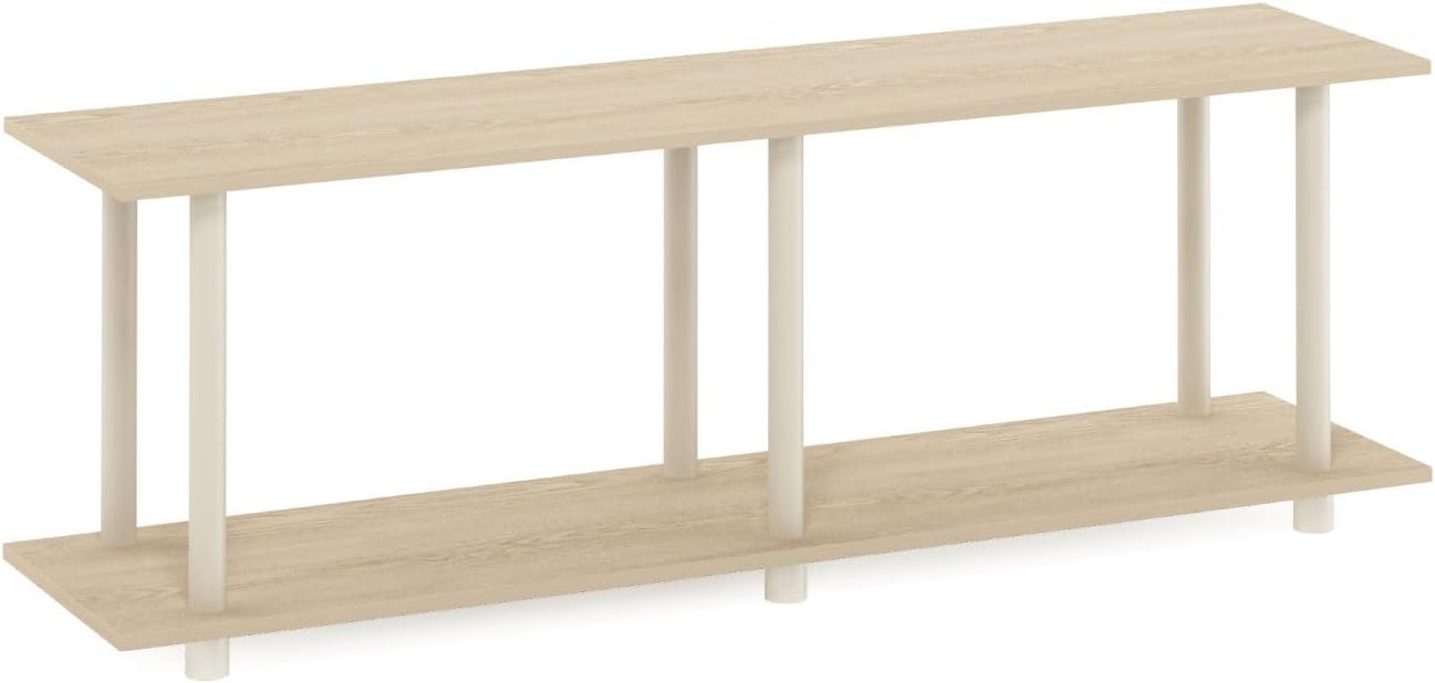 Furinno Turn-N-Tube Modern Rectangle Side Table for Storage