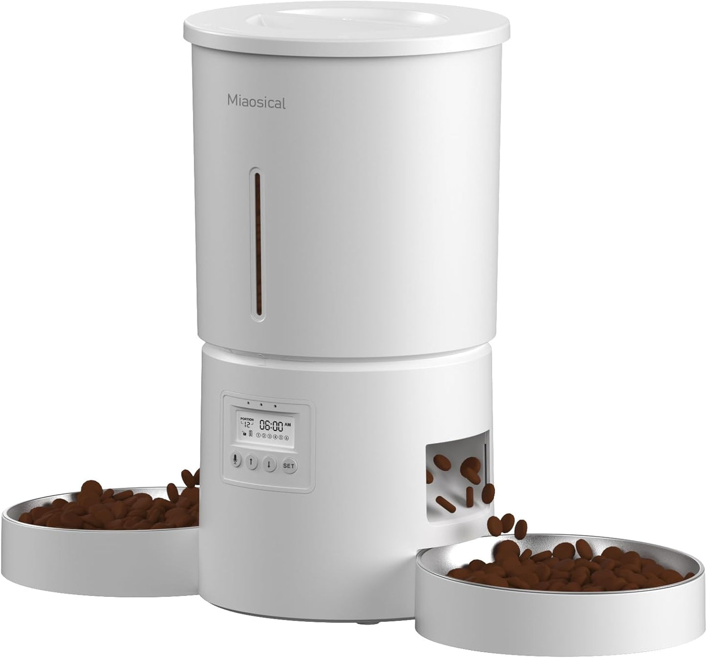 Dual Automatic Cat Feeder for 2 Cats with Flexible Schedule