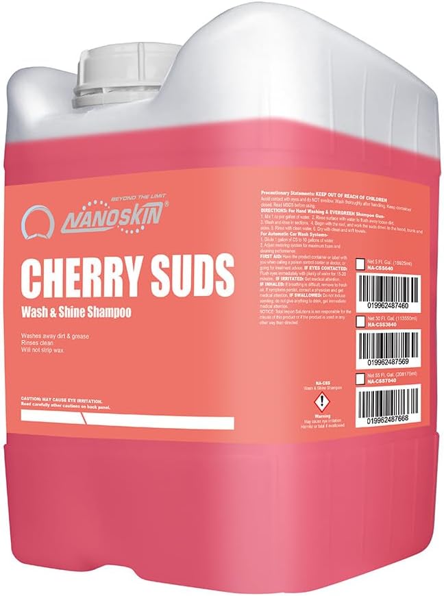 Nanoskin CHERRY SUDS Foaming Car Wash Shampoo for All Vehicles