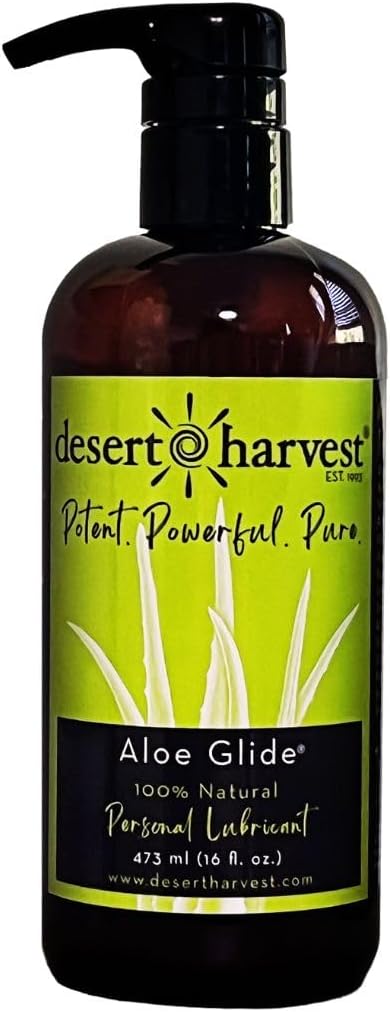 Desert Harvest Aloe Glide: Organic Aloe Vera Lubricant 16oz