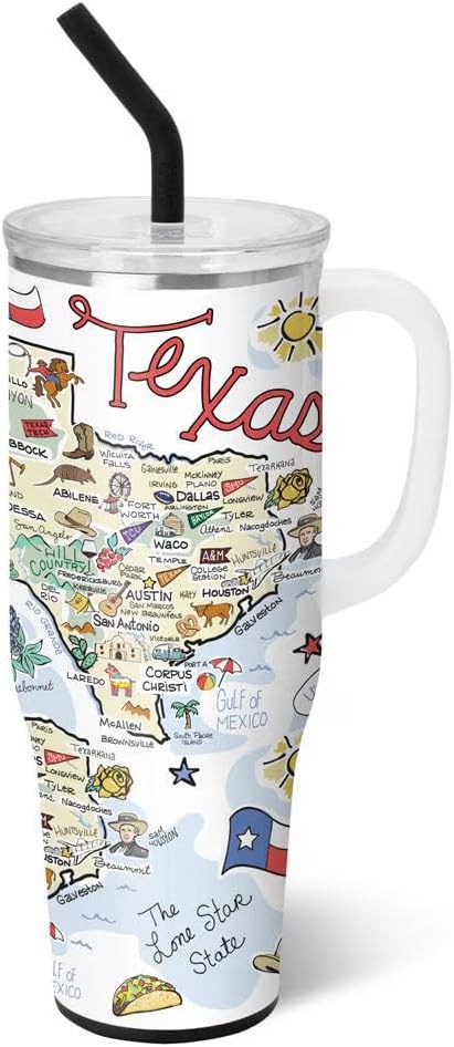 Swig Life 40oz Mega Mug: Insulated Tumbler with Handle & Straw