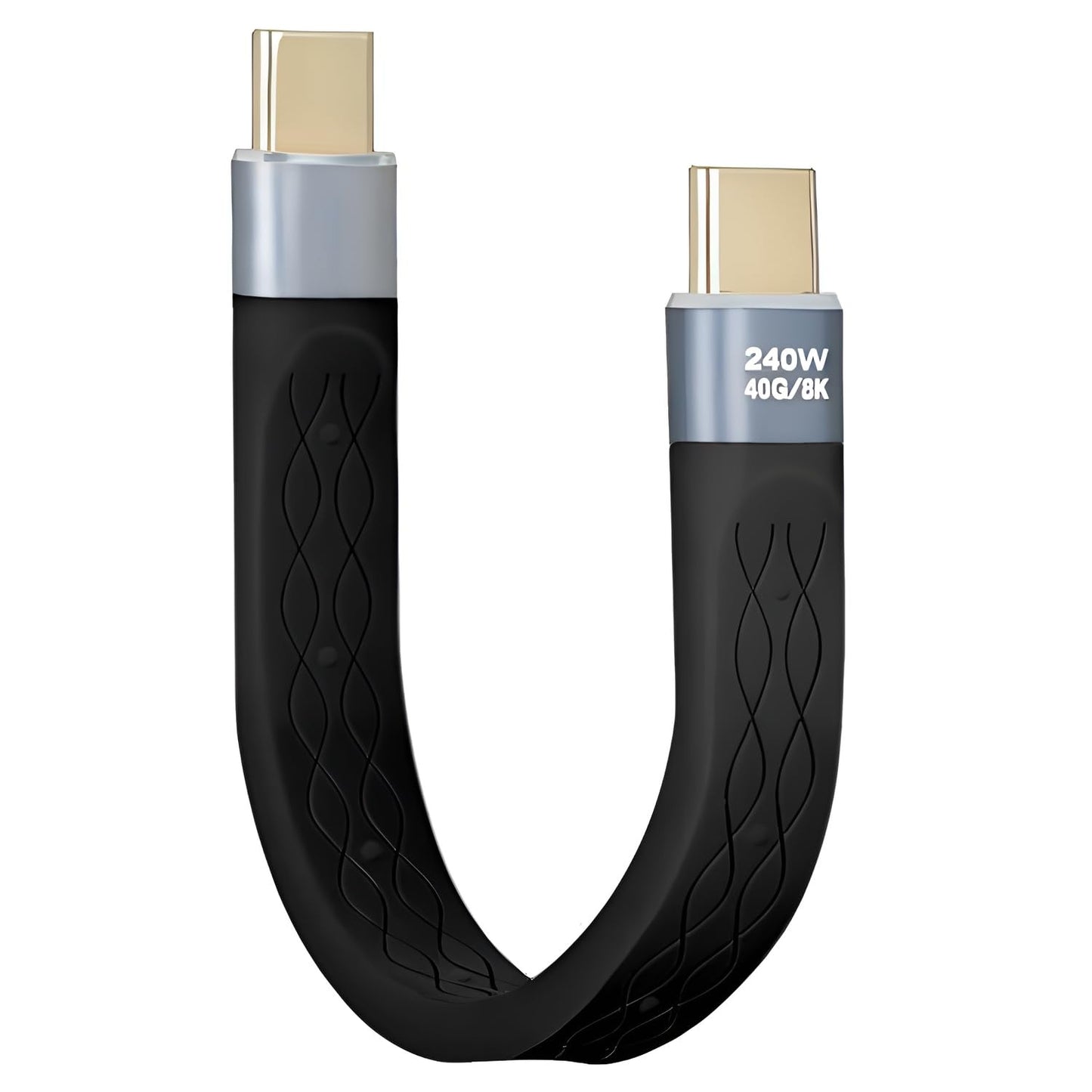 Ultra-Fast 40Gbps Thunderbolt 4/3 & USB4 Cable - 8K Display, 240W Power