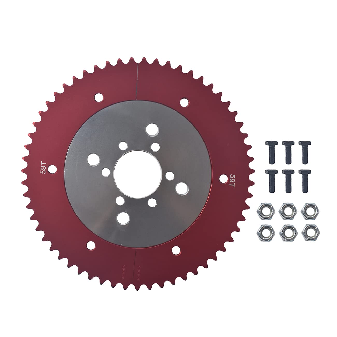 Universal 35 Chain 59T Split Sprocket for Mini Bikes and Go Karts
