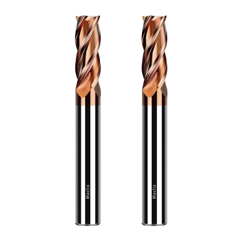 2pcs 3/8 Carbide End Mill Bits Set for Precision Cutting
