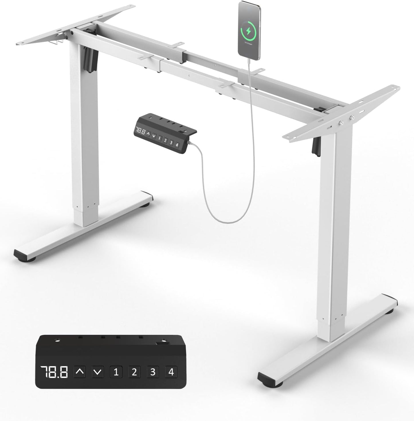 Dual Motor Electric Standing Desk Frame for Home Office Use