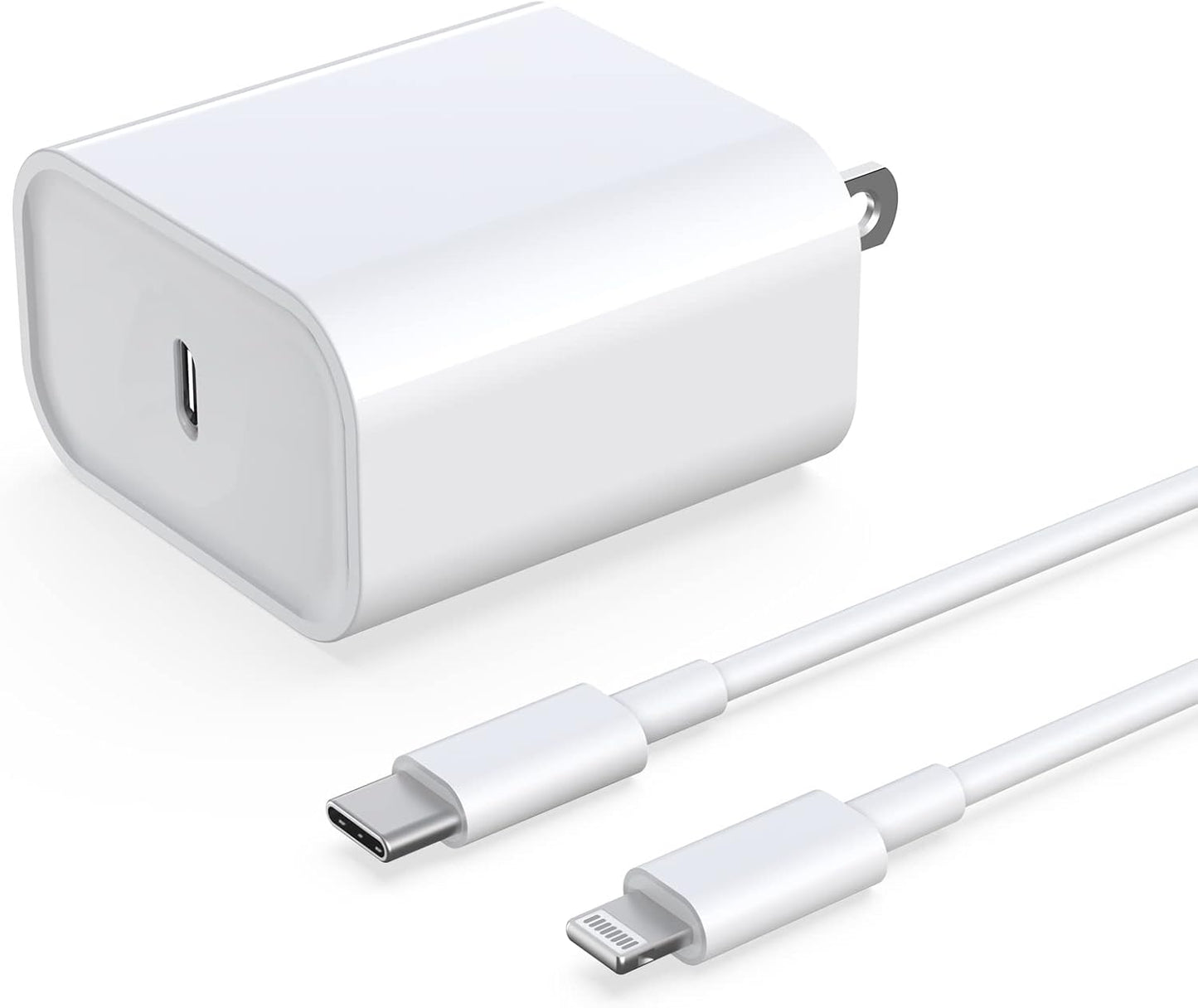 Fast 20W iPhone Charger + MFi Certified 6ft Cable Set