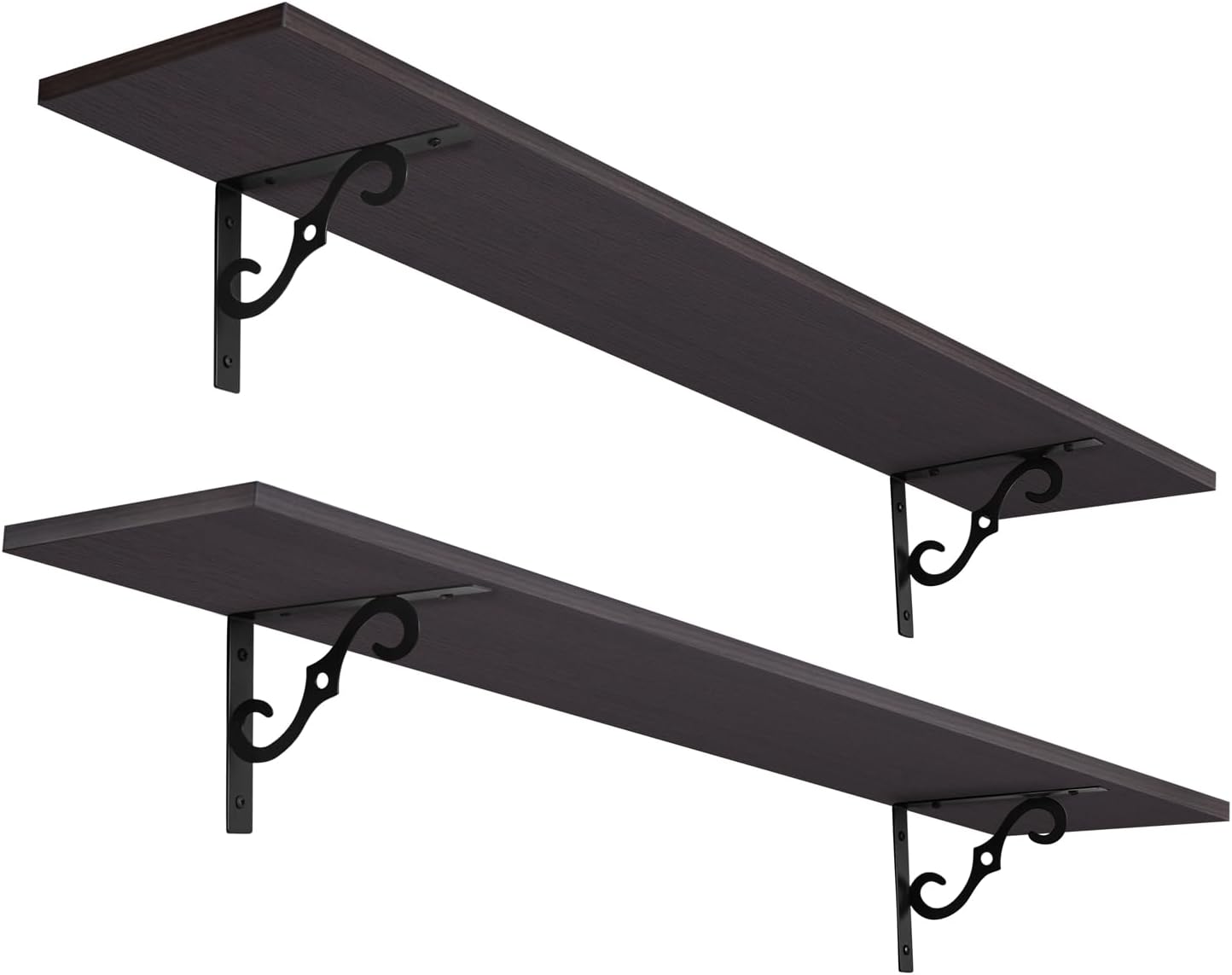 DINZI LVJ Long Wall Shelves Set of 2 for Stylish Home Decor