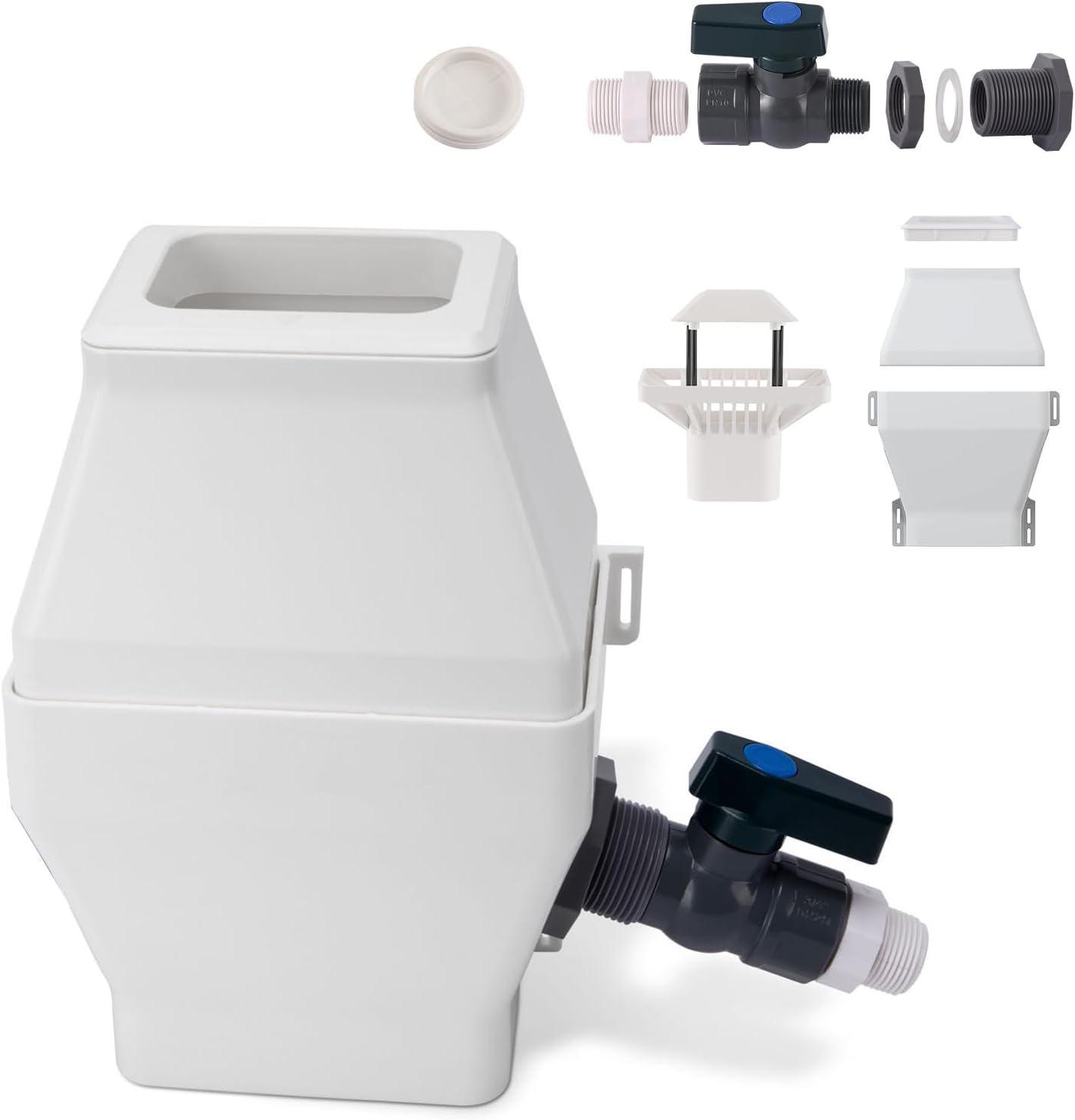 Rain Barrel Diverter Kit for Efficient Rainwater Collection