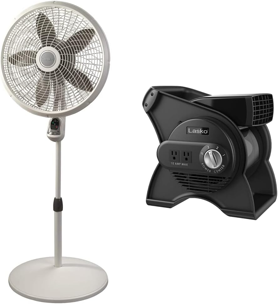 Lasko Cyclone Pedestal Fan and High Velocity Utility Blower