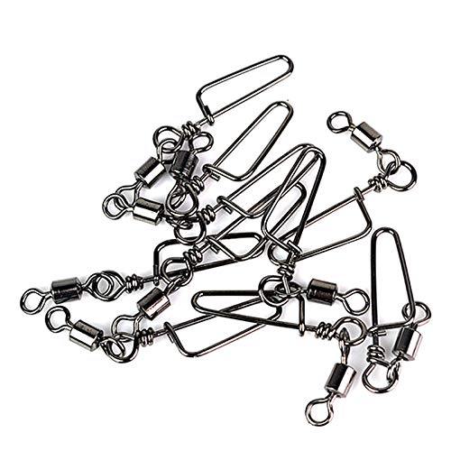 JJZS High-Strength Fishing Swivels - 100pcs