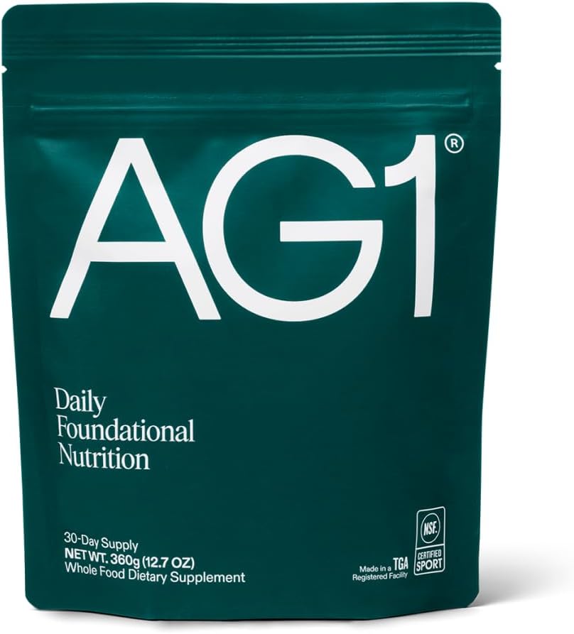 AG1 Greens Powder Refill Pouch for Daily Health Support