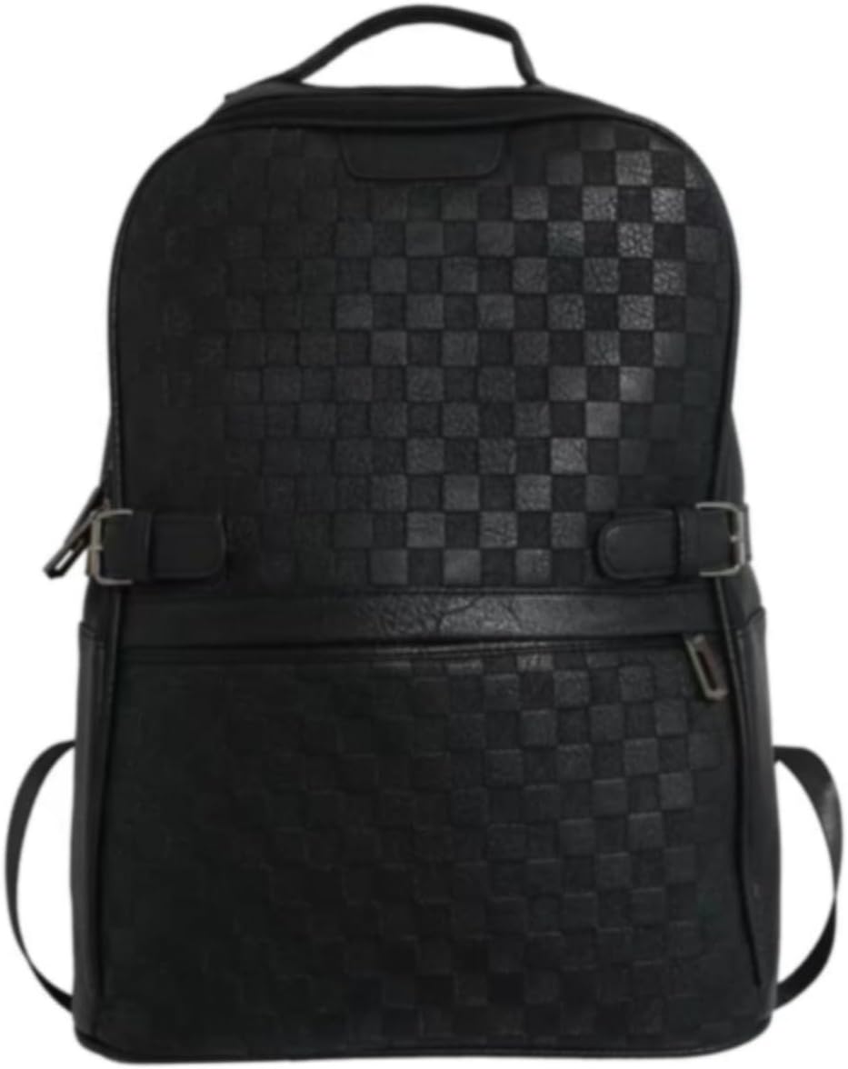 Leisure PU Leather Backpack for School, Travel, and Hiking