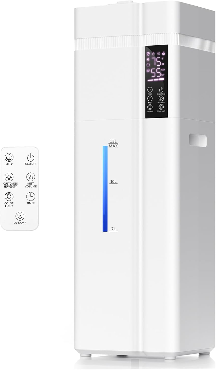 13L Humidifier for Large Rooms with Auto Humidity Control
