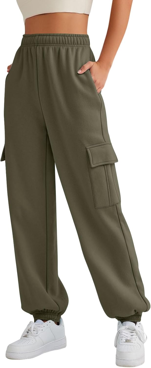 AUTOMET Womens Cargo Sweatpants for Trendy Fall Fashion Looks
