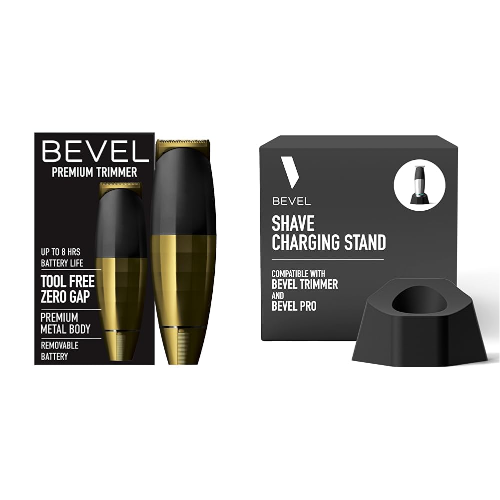 Bevel Beard Trimmer for Men - Gold Edition Cordless Trimmer