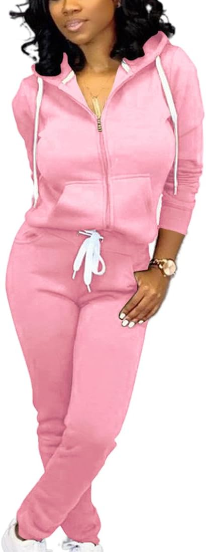 Mrskoala Two Piece Outfits for Women Tracksuit Sweat Suits
