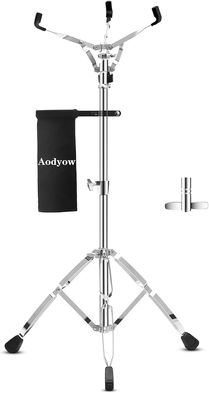 Adjustable Snare Drum Stand with Sticks Holder for Beginners