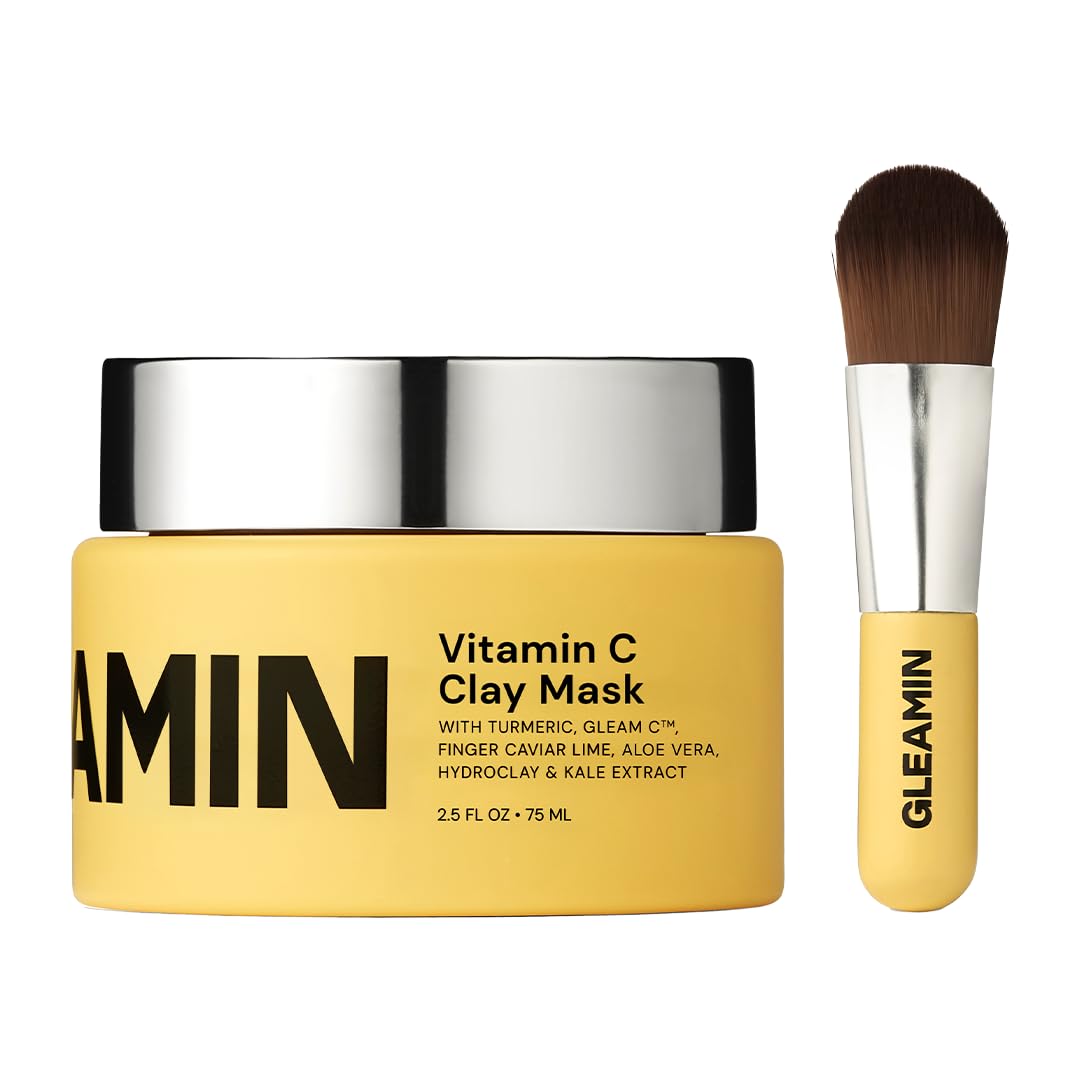 Gleamin Vitamin C Clay Mask for Dark Spots and Skin Care