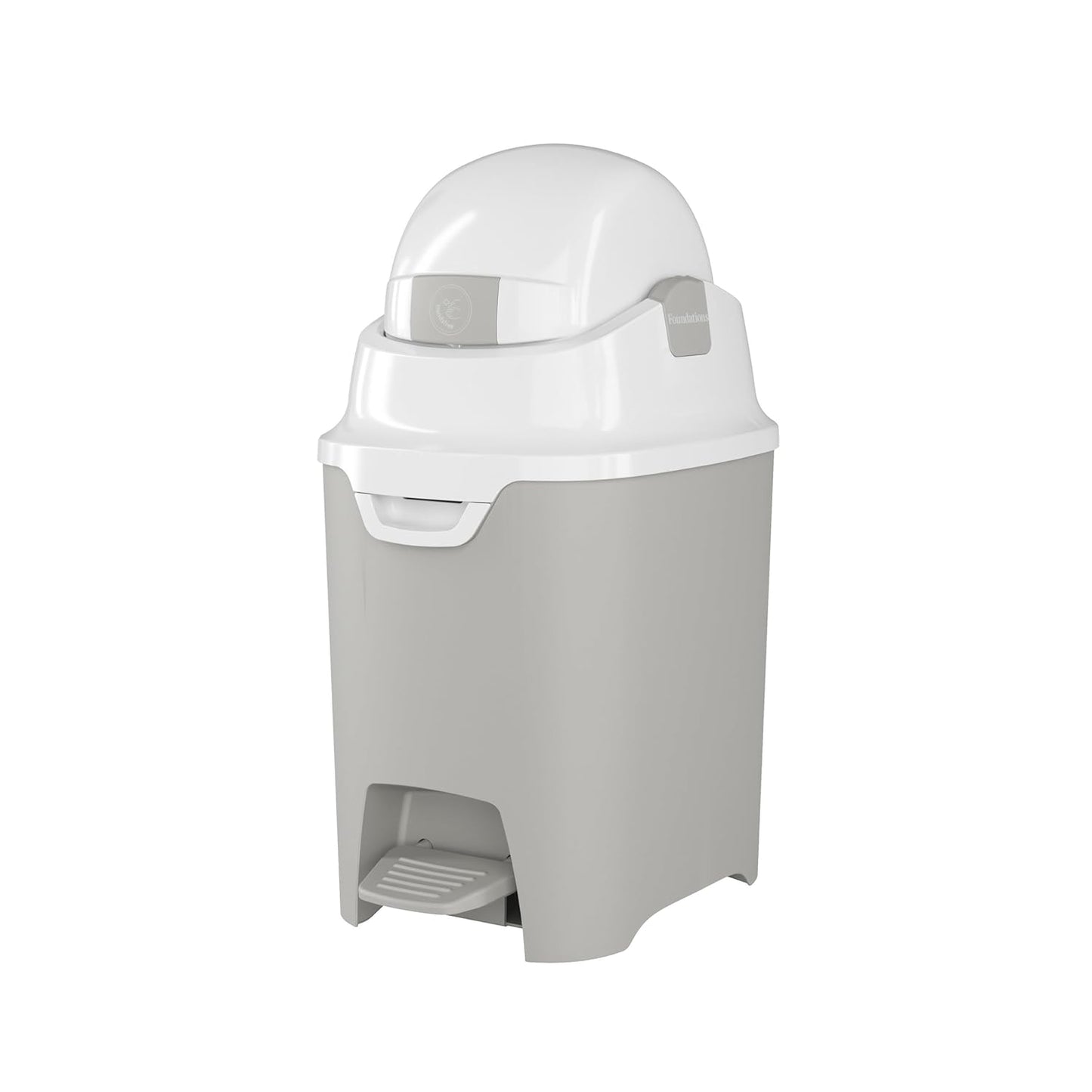 Foundations Hands-Free Diaper Pail - Odorless Disposal, Large Capacity