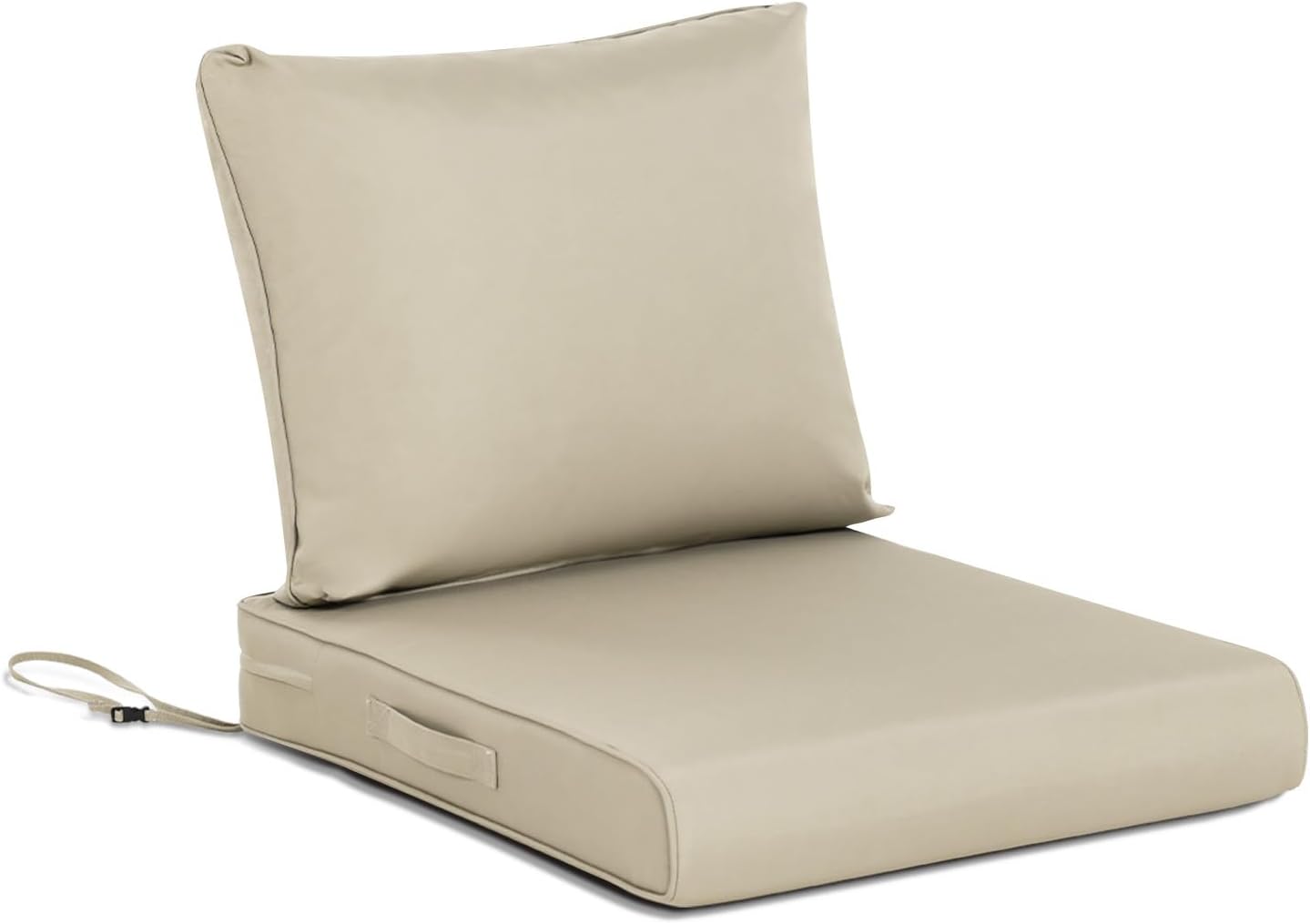 BPS 25x25 Inch Deep Seat Outdoor Cushion Set for Patio Chairs